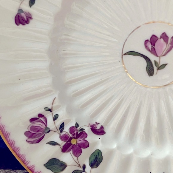 Set of 4 LIMOGES France AA. Lanternier Limoges 4 Salad 7” Plates. - Picture 8 of 11